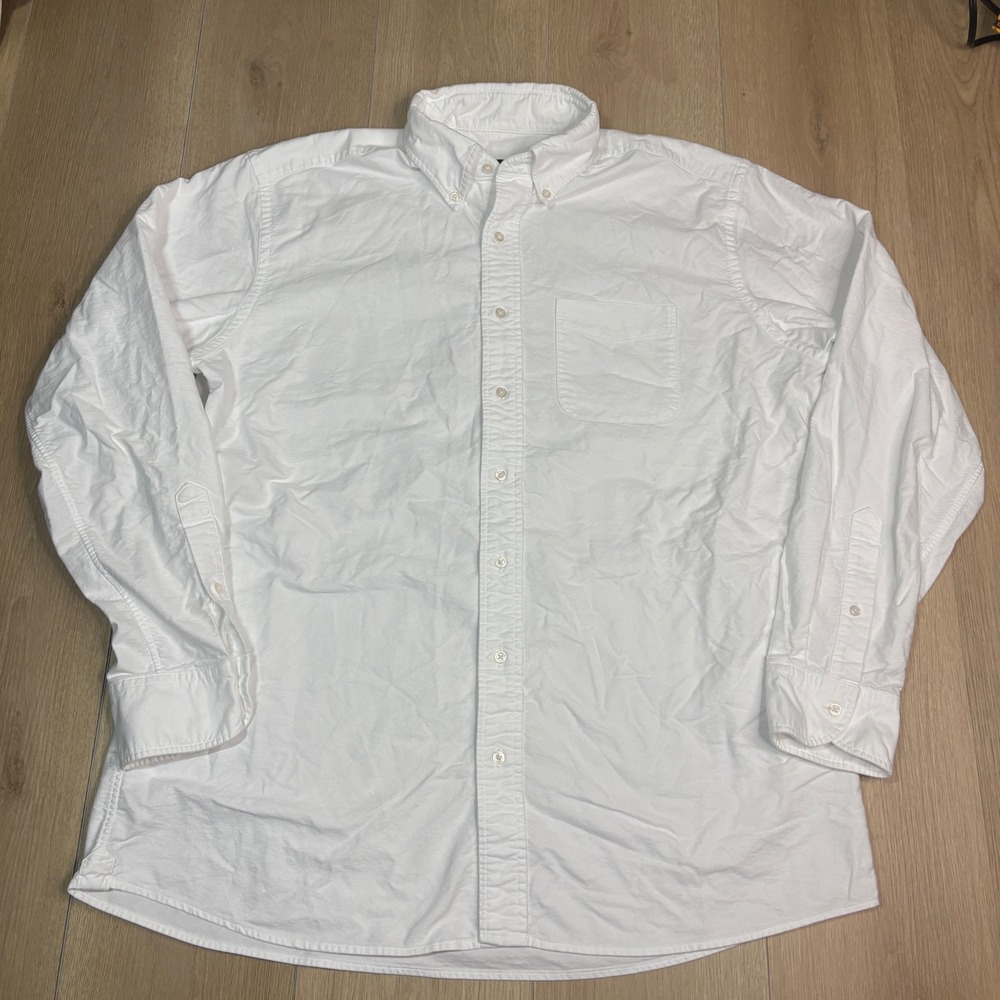 Proper Cloth Clark White Oxford Cloth Button Down Shirt Mens Cotton 2XL‎